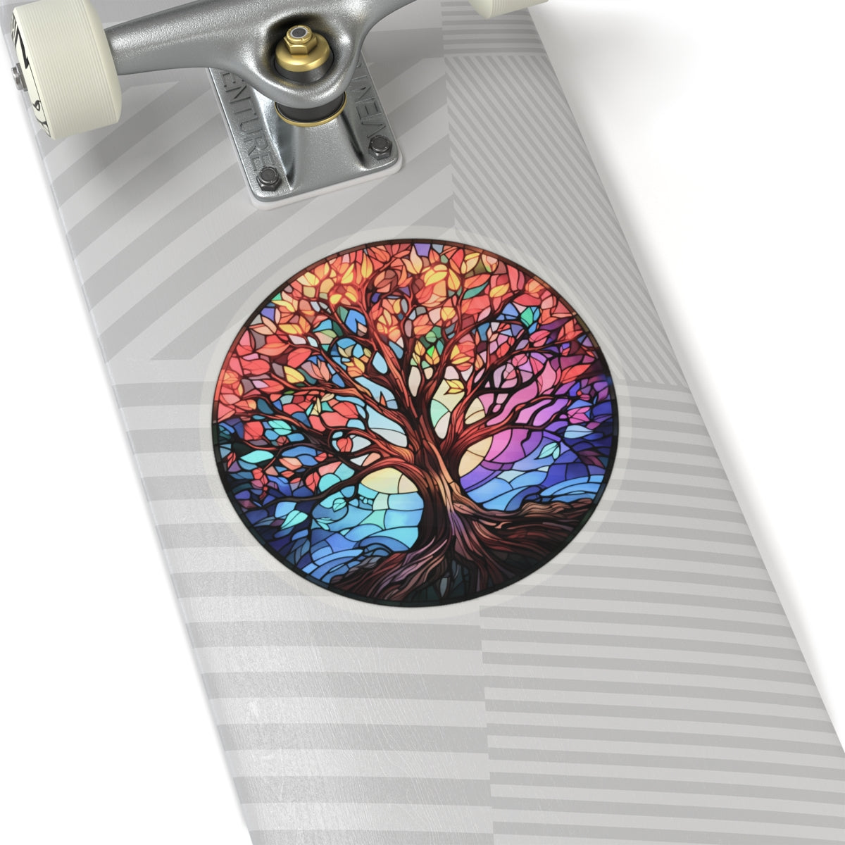 Stained Glass Tree Sticker