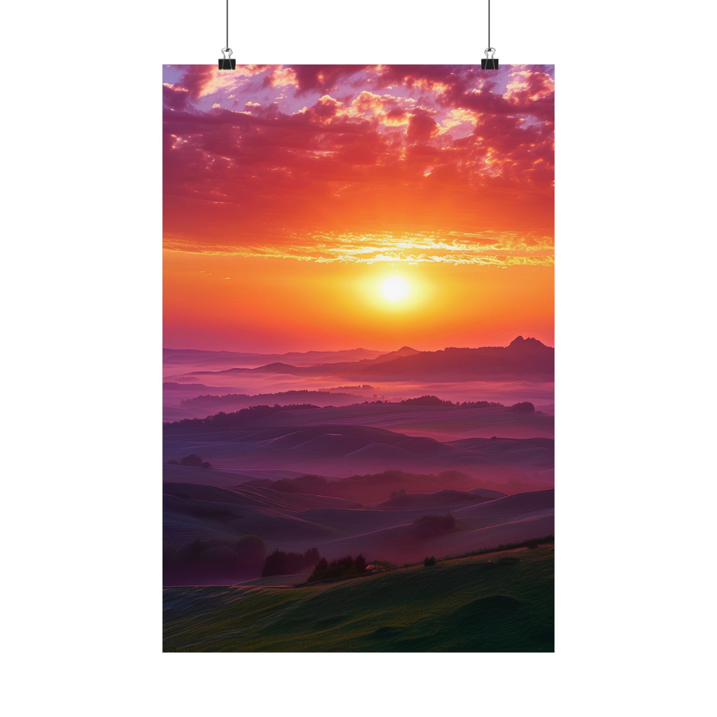 Scenic Sunset Poster
