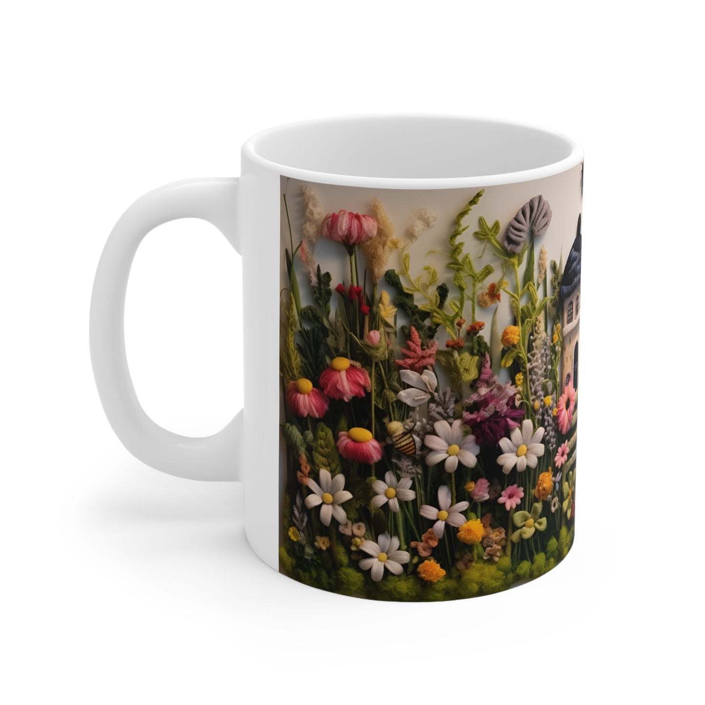 Felted Garden Mug