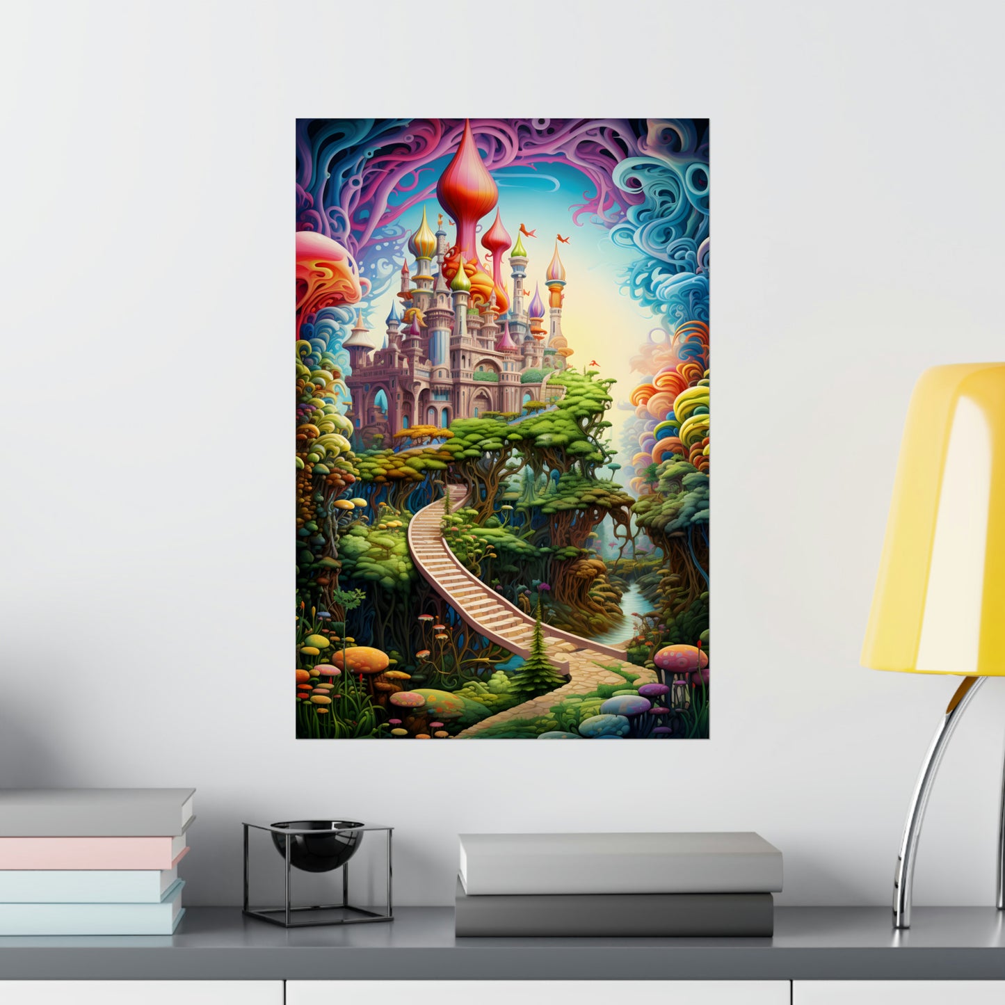 Colorful Castle Poster