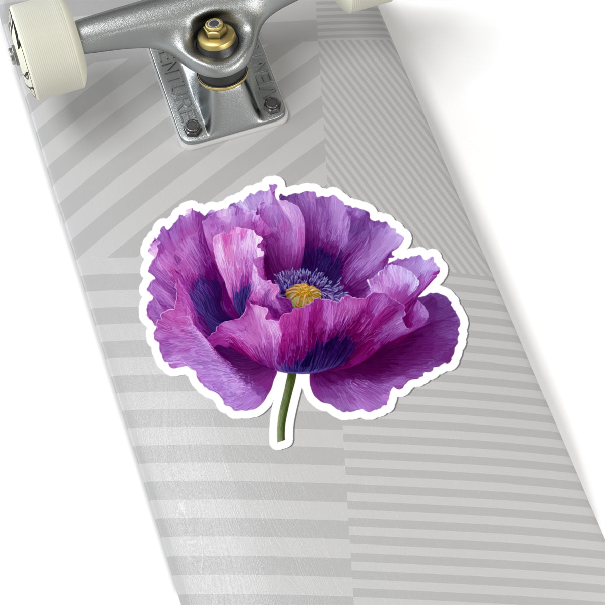 Purple Poppy Sticker