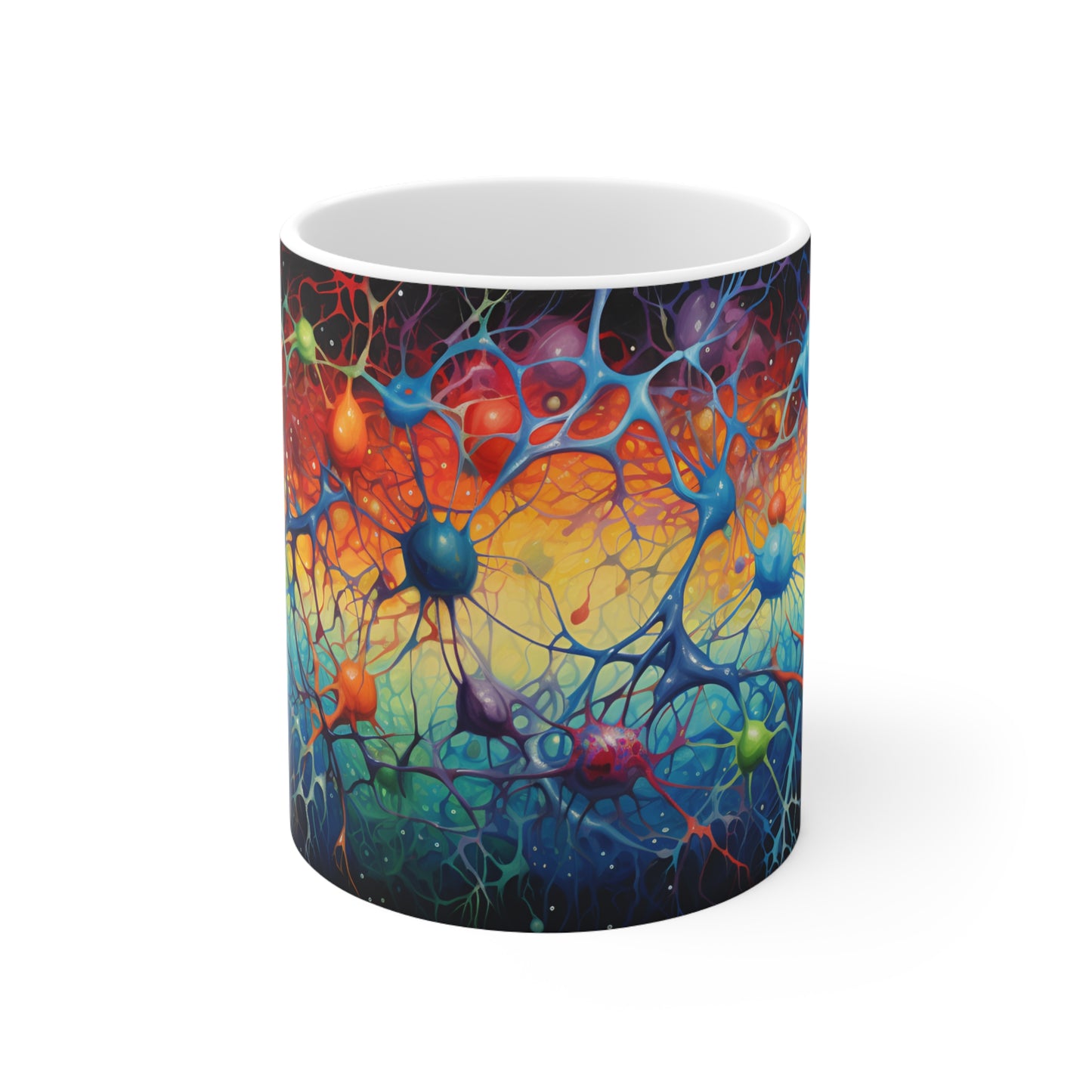 Vibrant Neuron Mug - 11pz Ceramic Mug - Sea Siren Mug