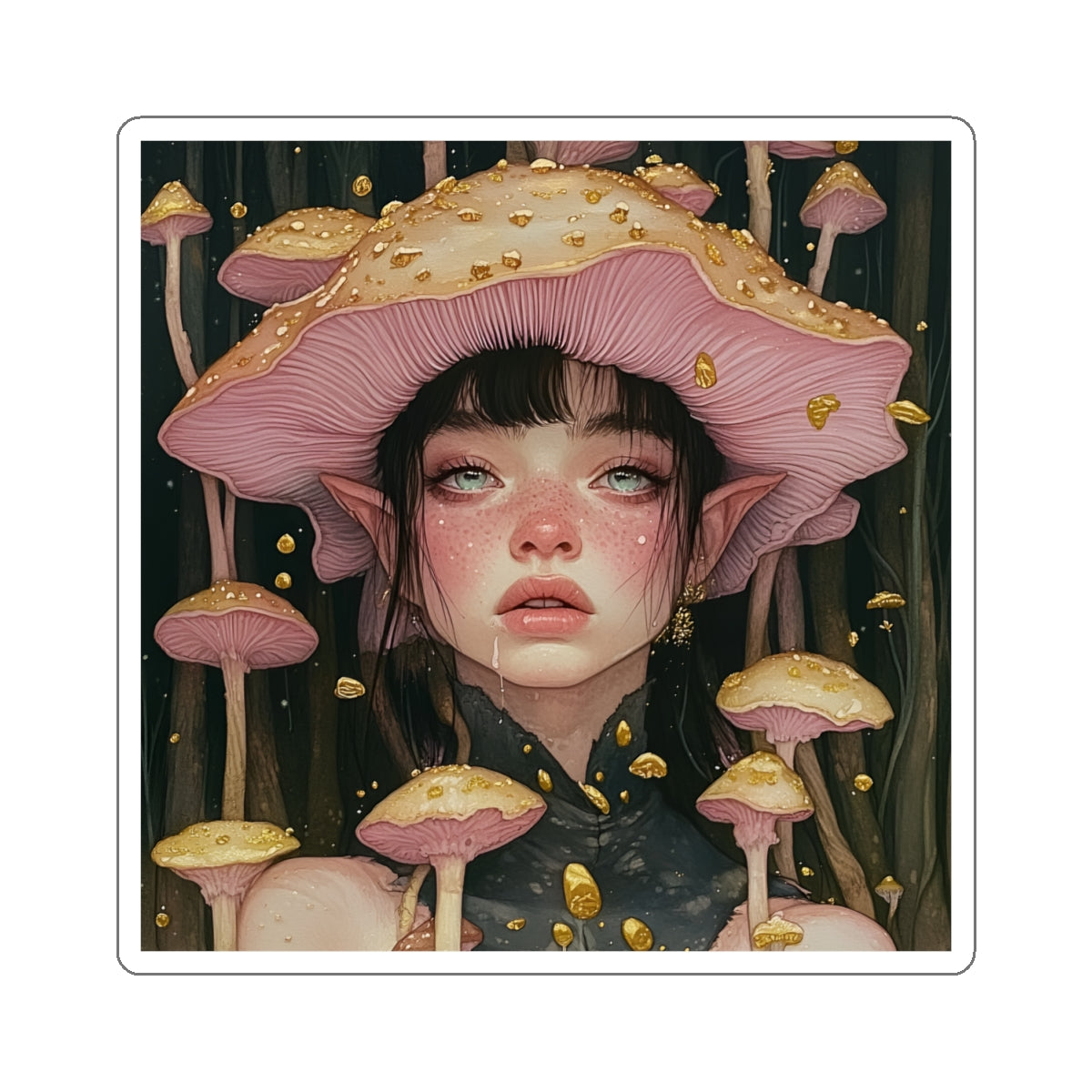 Mushroom Girl Sticker