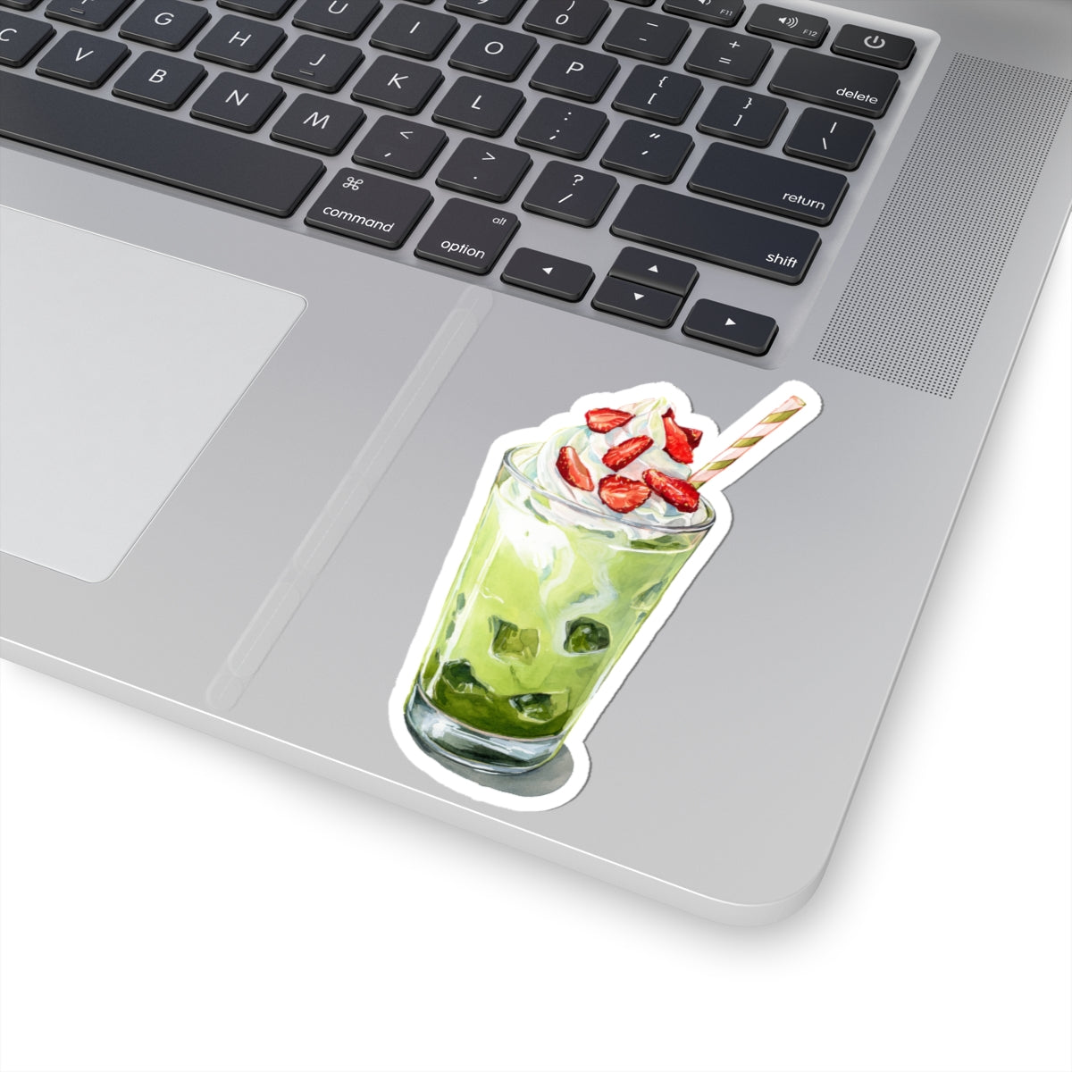 Strawberry Matcha Drink Sticker
