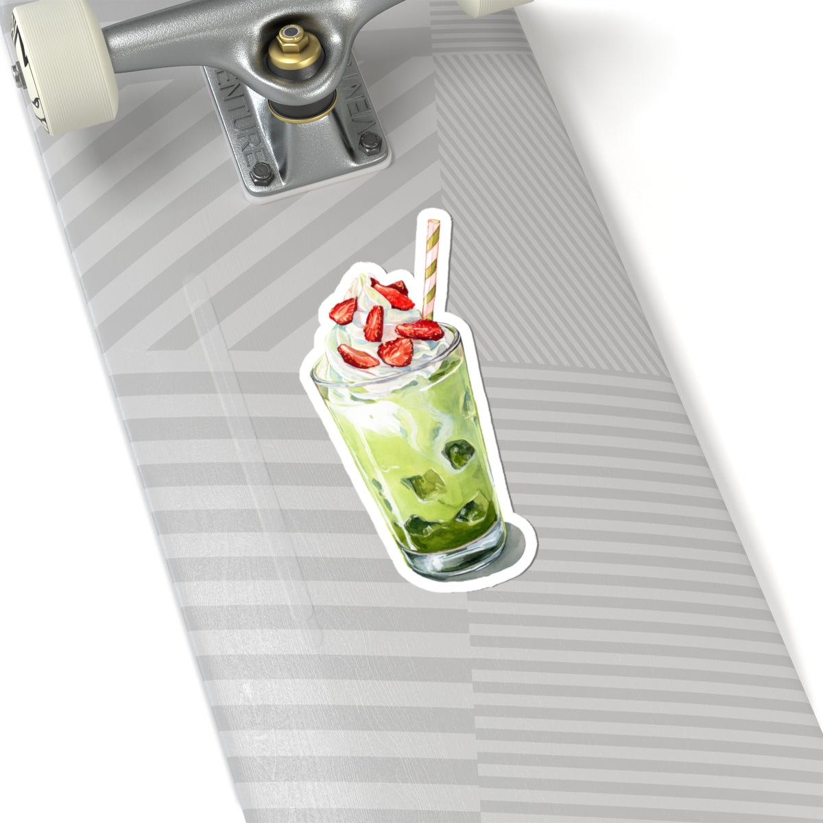 Strawberry Matcha Drink Sticker
