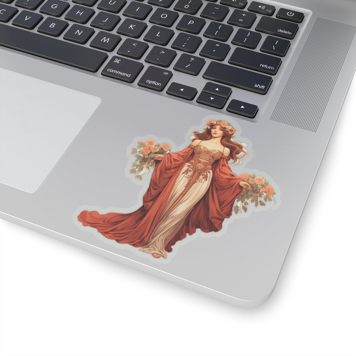 Woman In Orange Sticker
