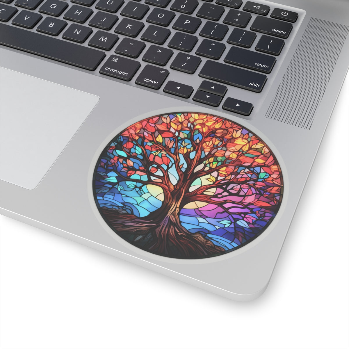 Stained Glass Tree Sticker