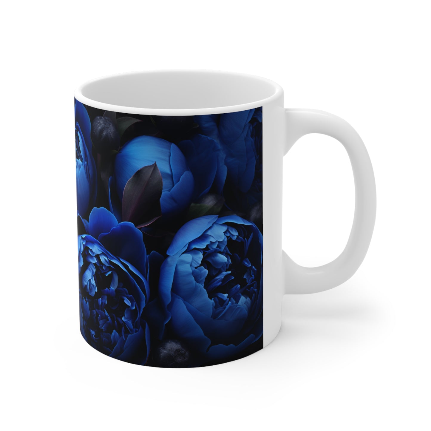 Blue Peonies Mug