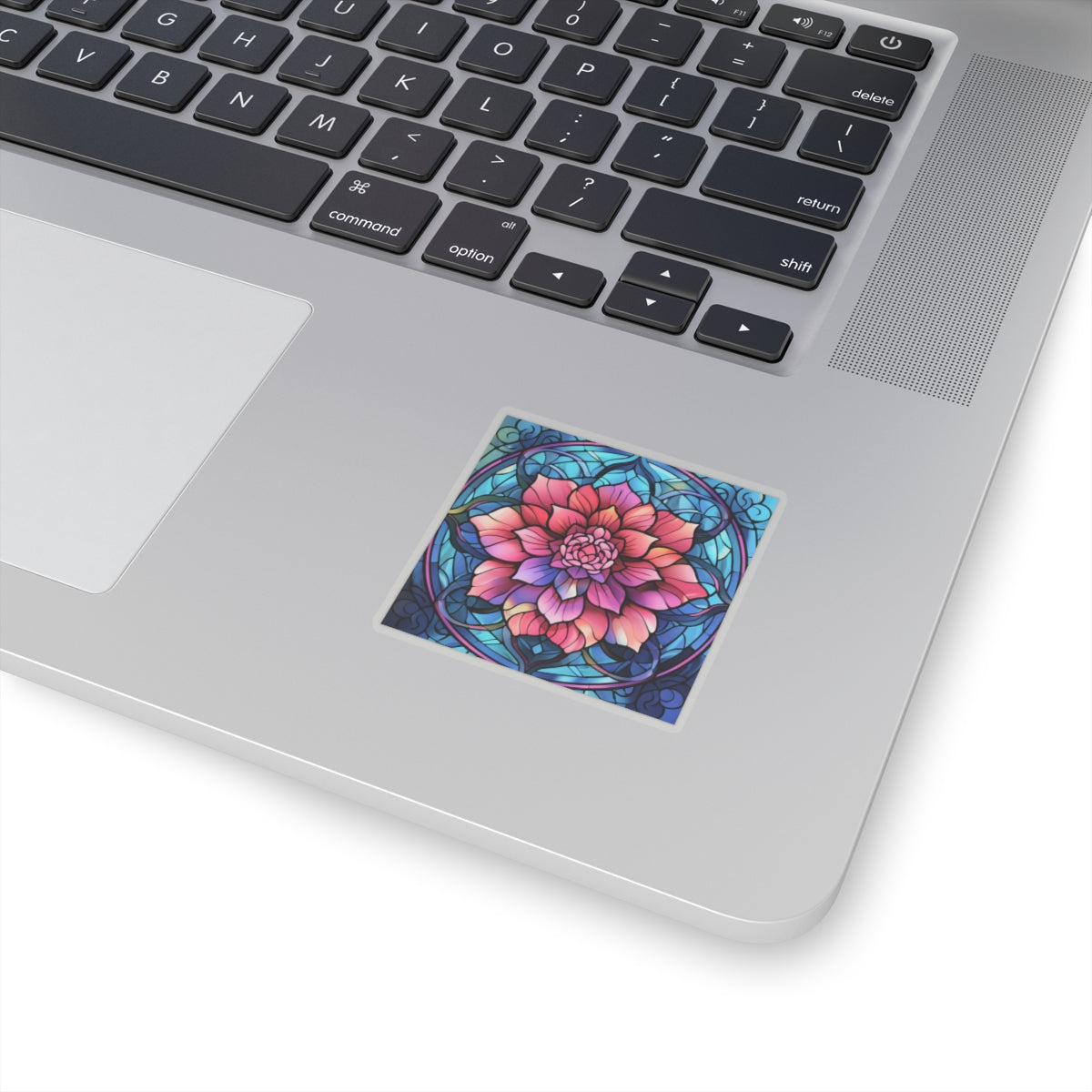 Stained Glass Flower Sticker