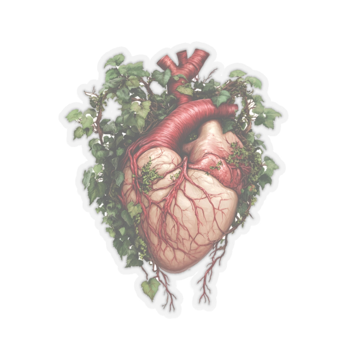 Heart Wrapped in Ivy Sticker