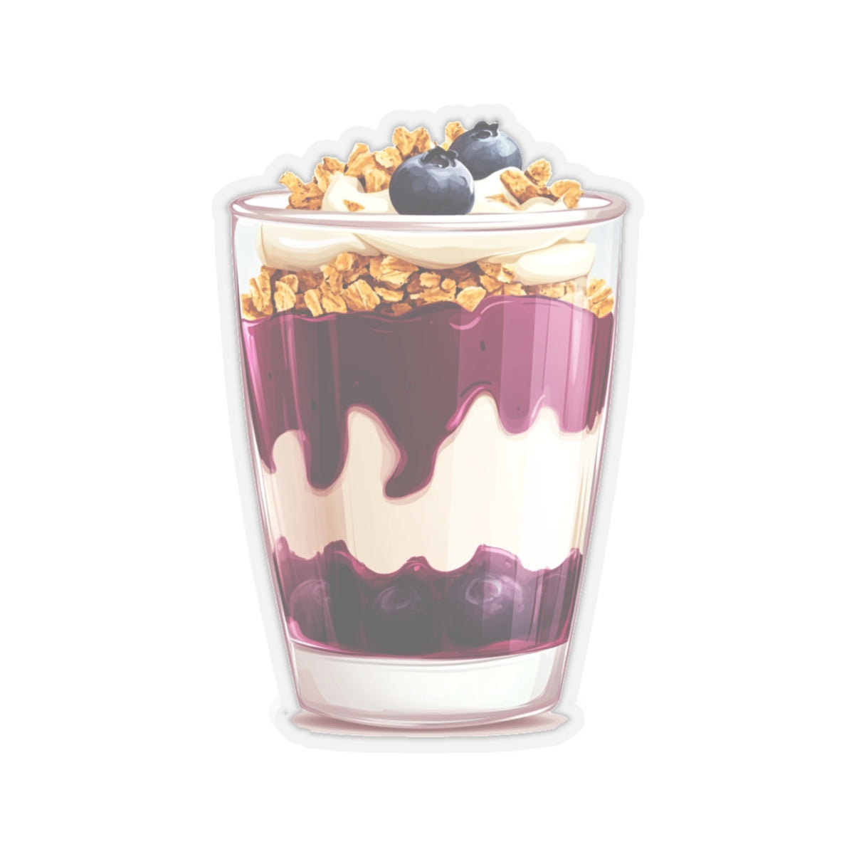 Blueberry Parfait Sticker