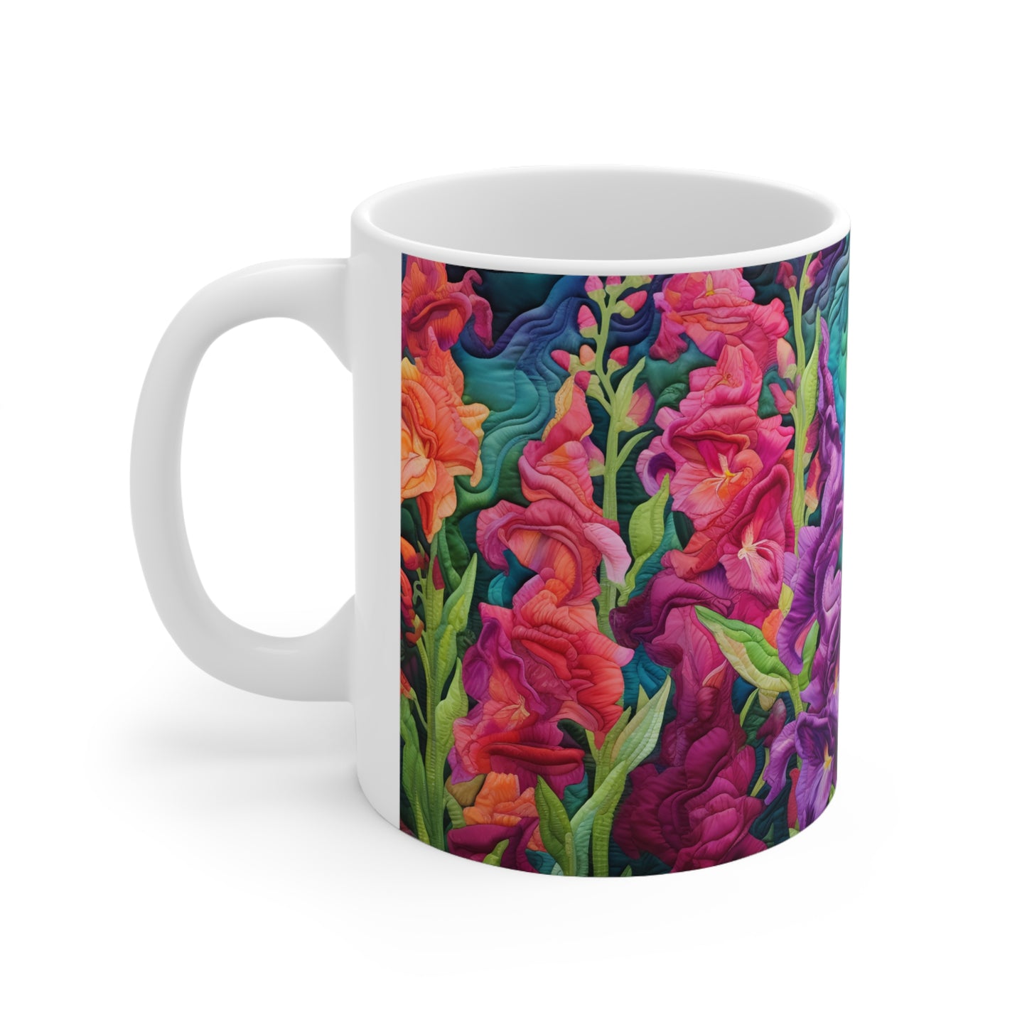Quilted Snapdragons Mug