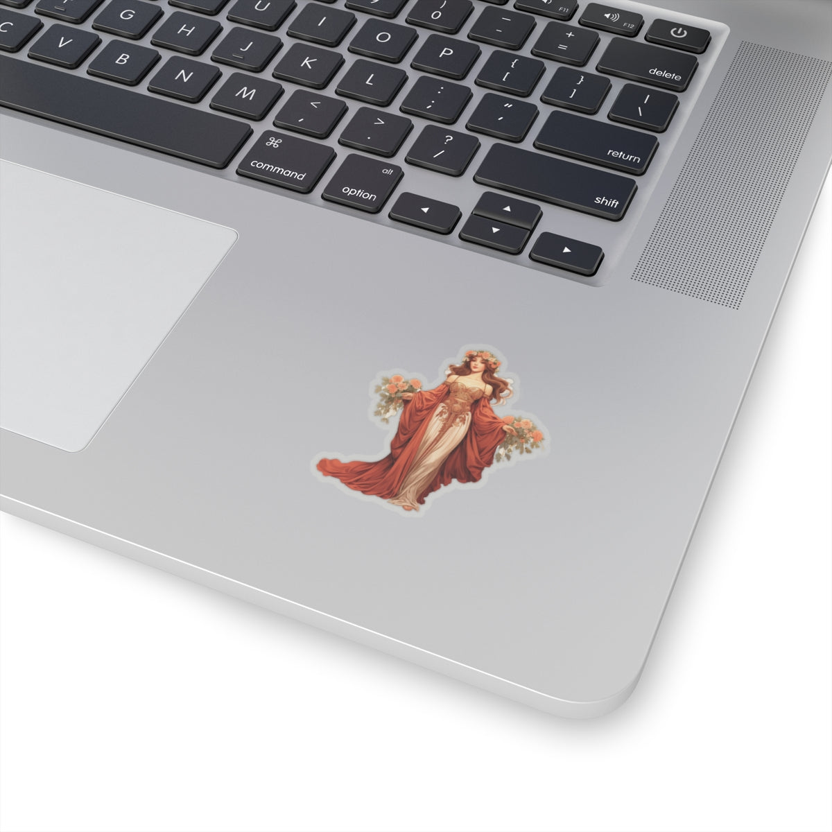 Woman In Orange Sticker