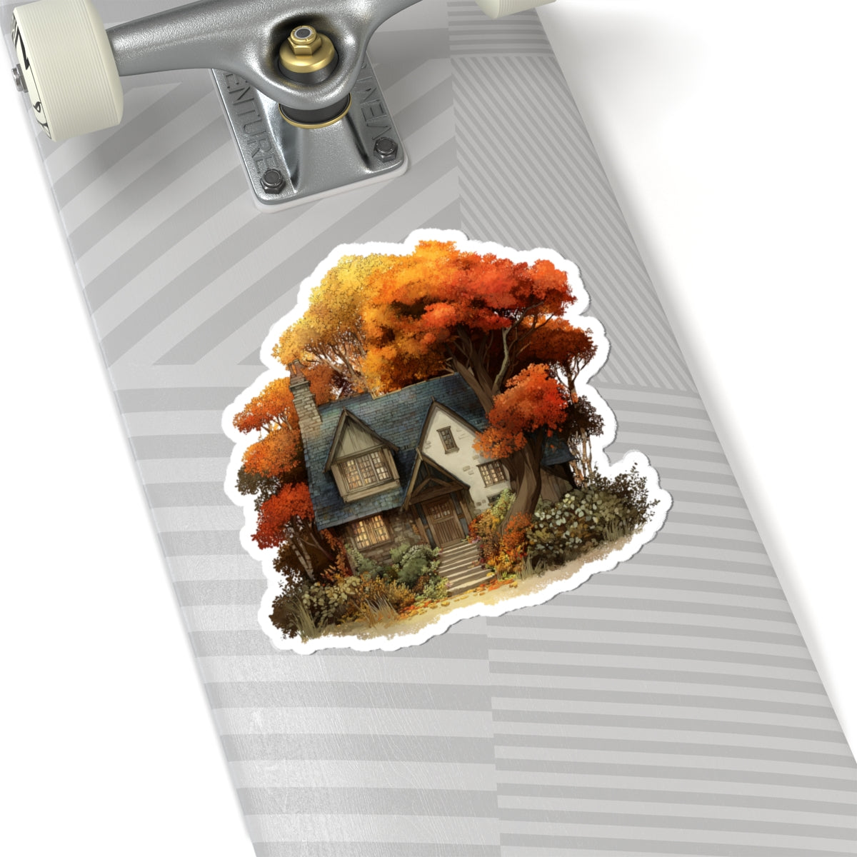 Autumnal Cottage Sticker