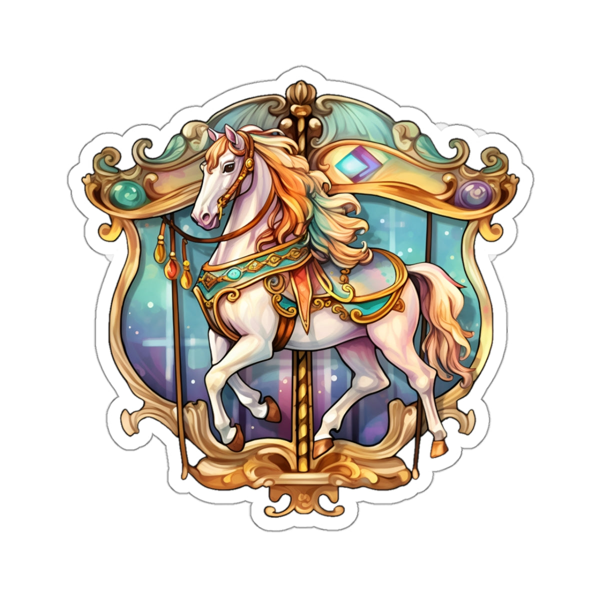 Carousel Horse Sticker