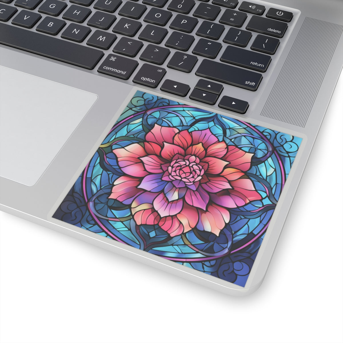 Stained Glass Flower Sticker