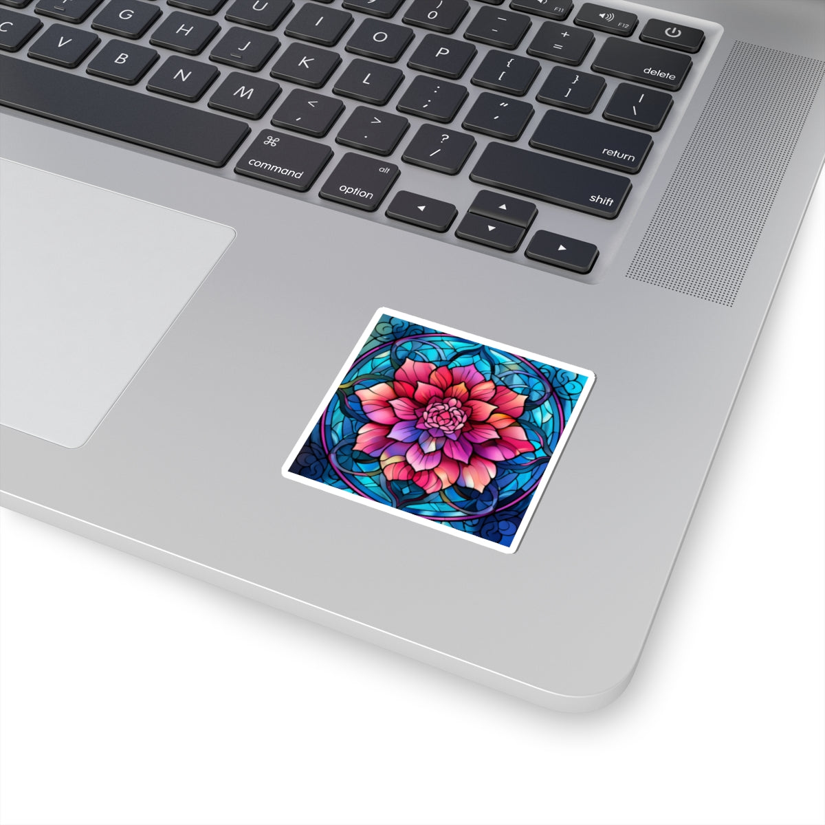Stained Glass Flower Sticker