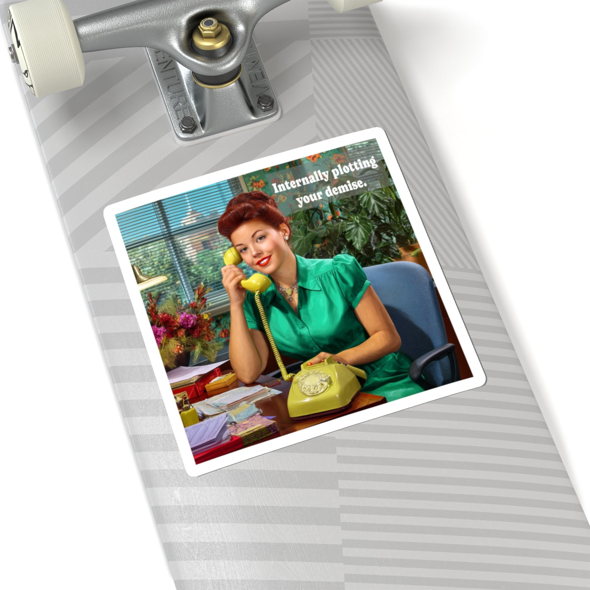 Plotting Your Demise Sticker