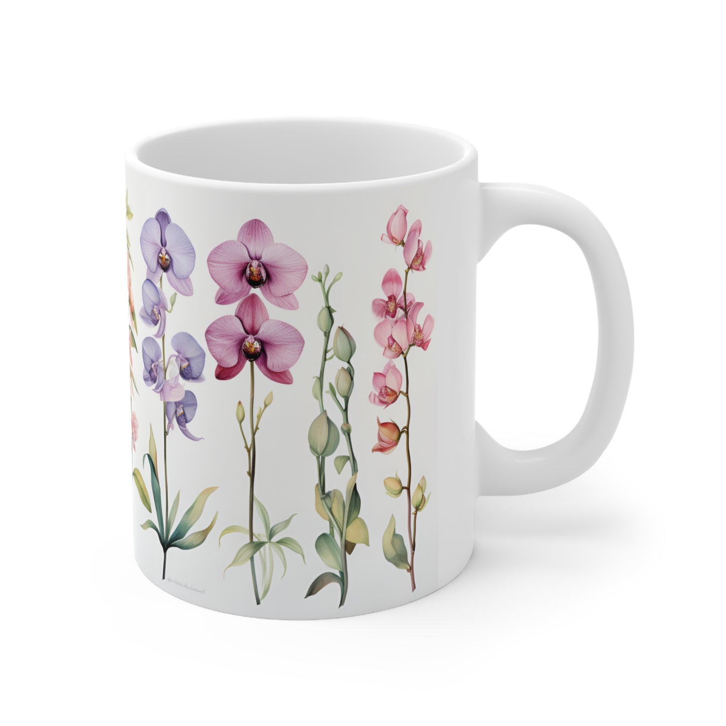 Orchid Mug - 11 oz Ceramic Coffee Mug