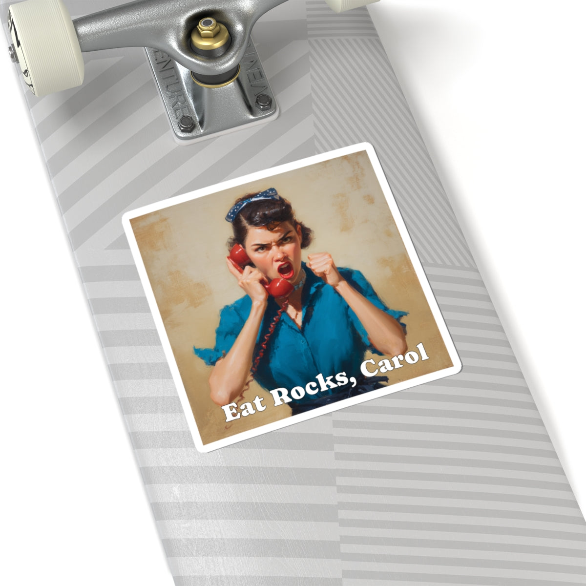 Eat Rocks Carol Sticker