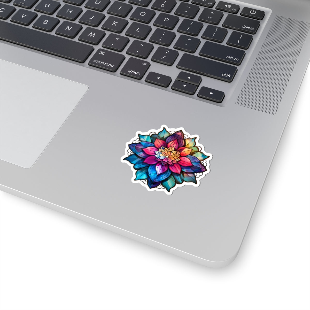 Stained Glass Flower Sticker