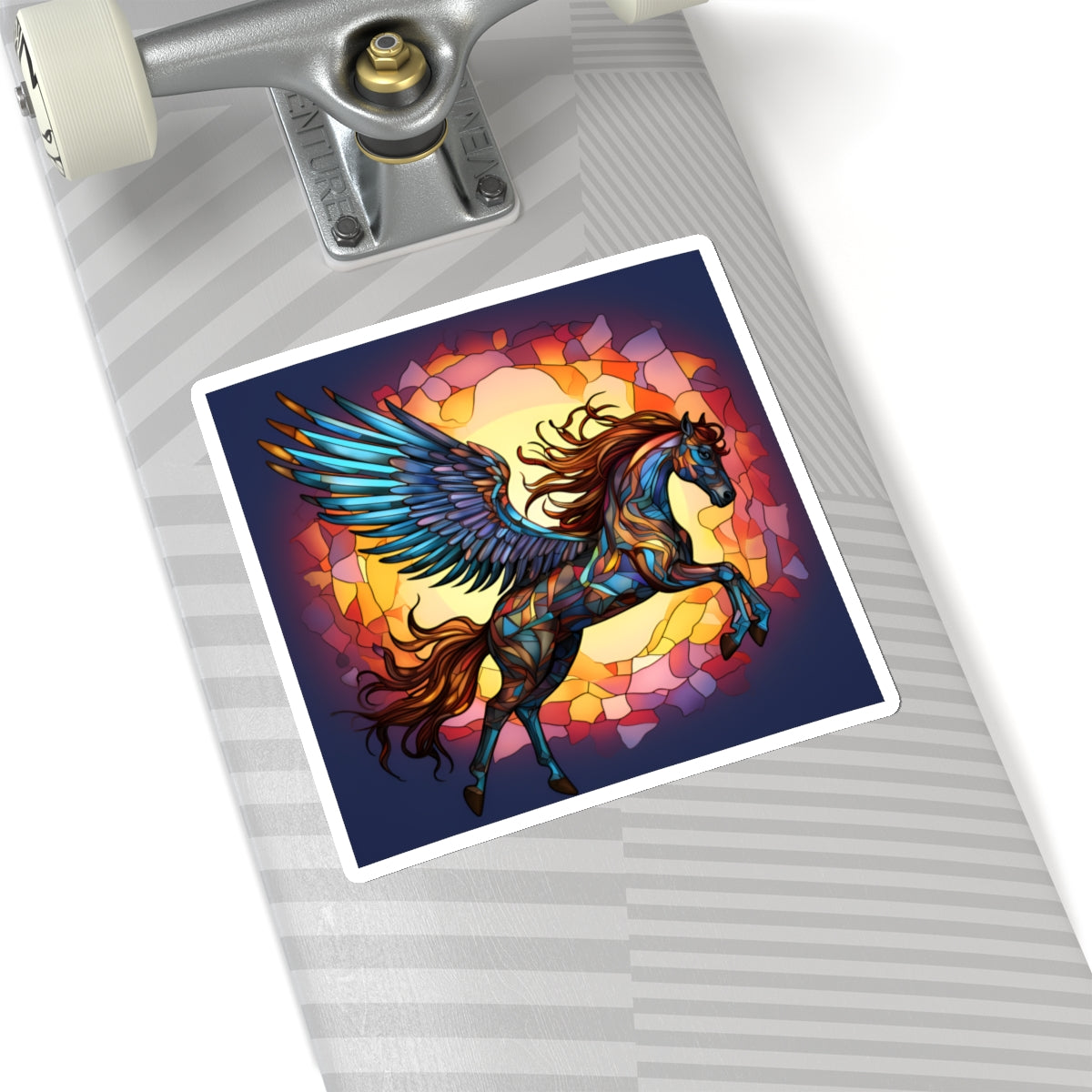 Stained Glass Pegasus Sticker