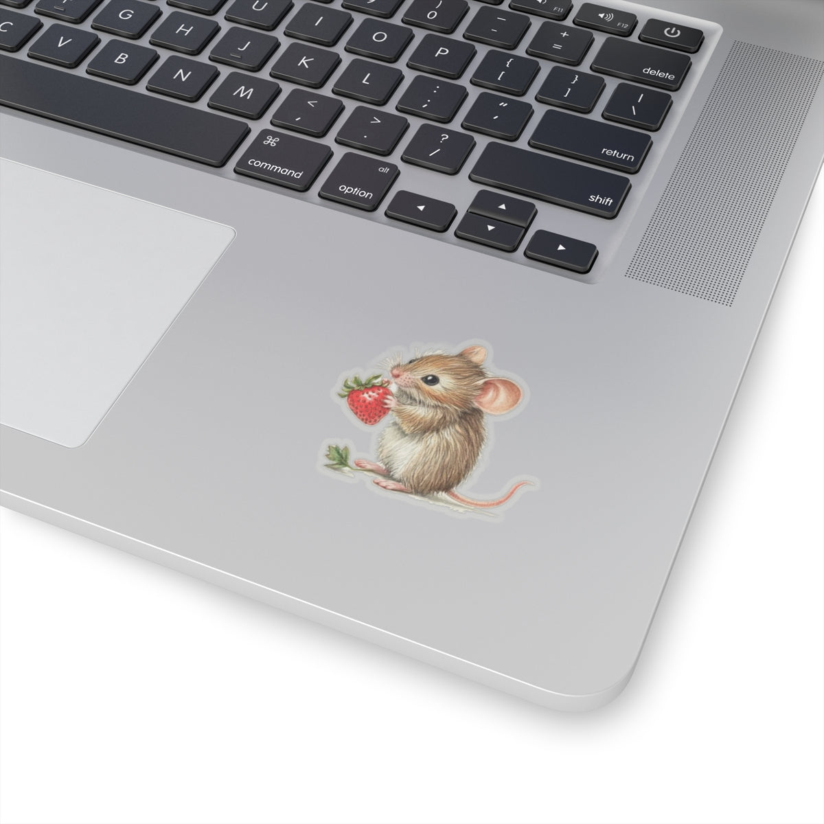 Mouse with Strawberry Sticker
