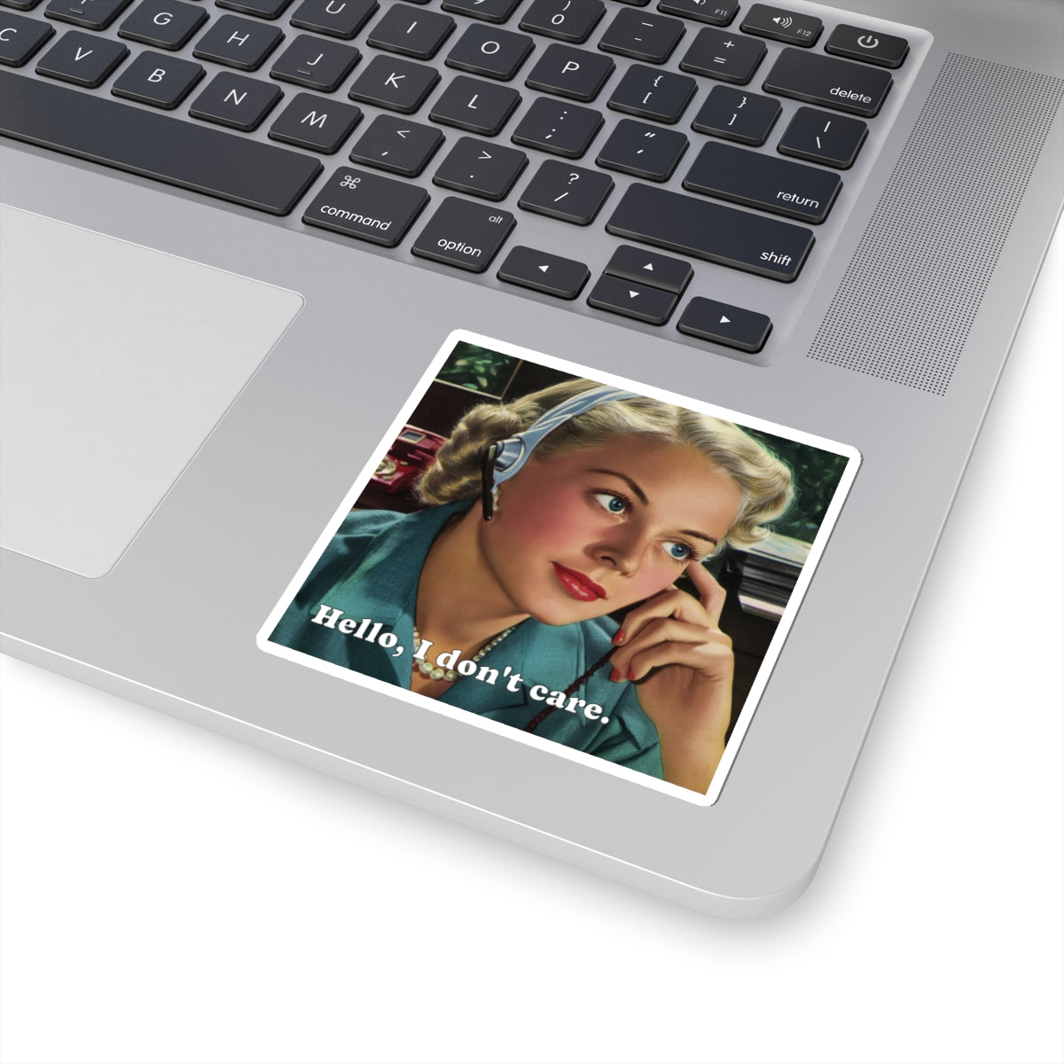 I Don't Care Sticker