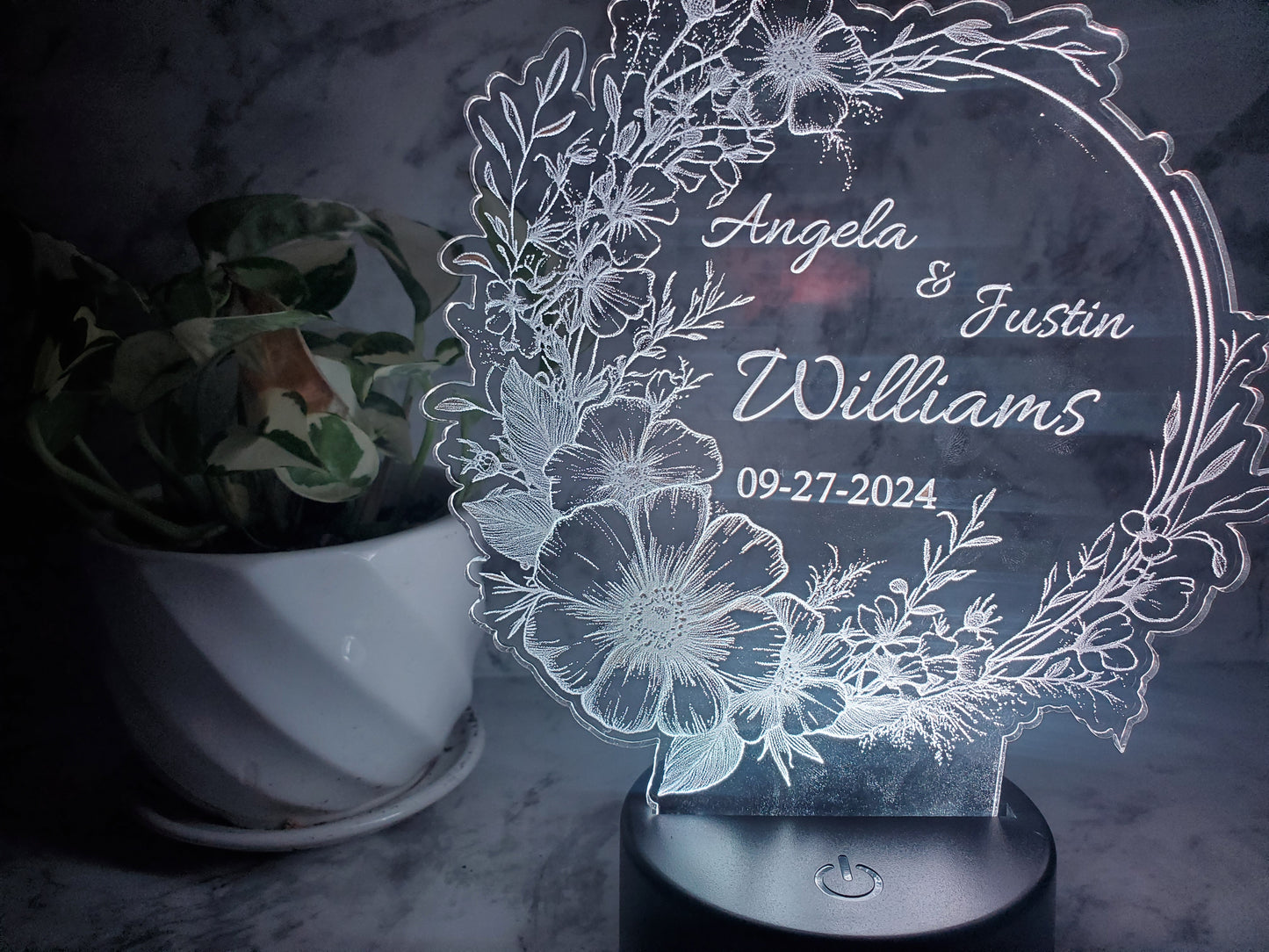 Custom Acrylic LED Couple's Sign
