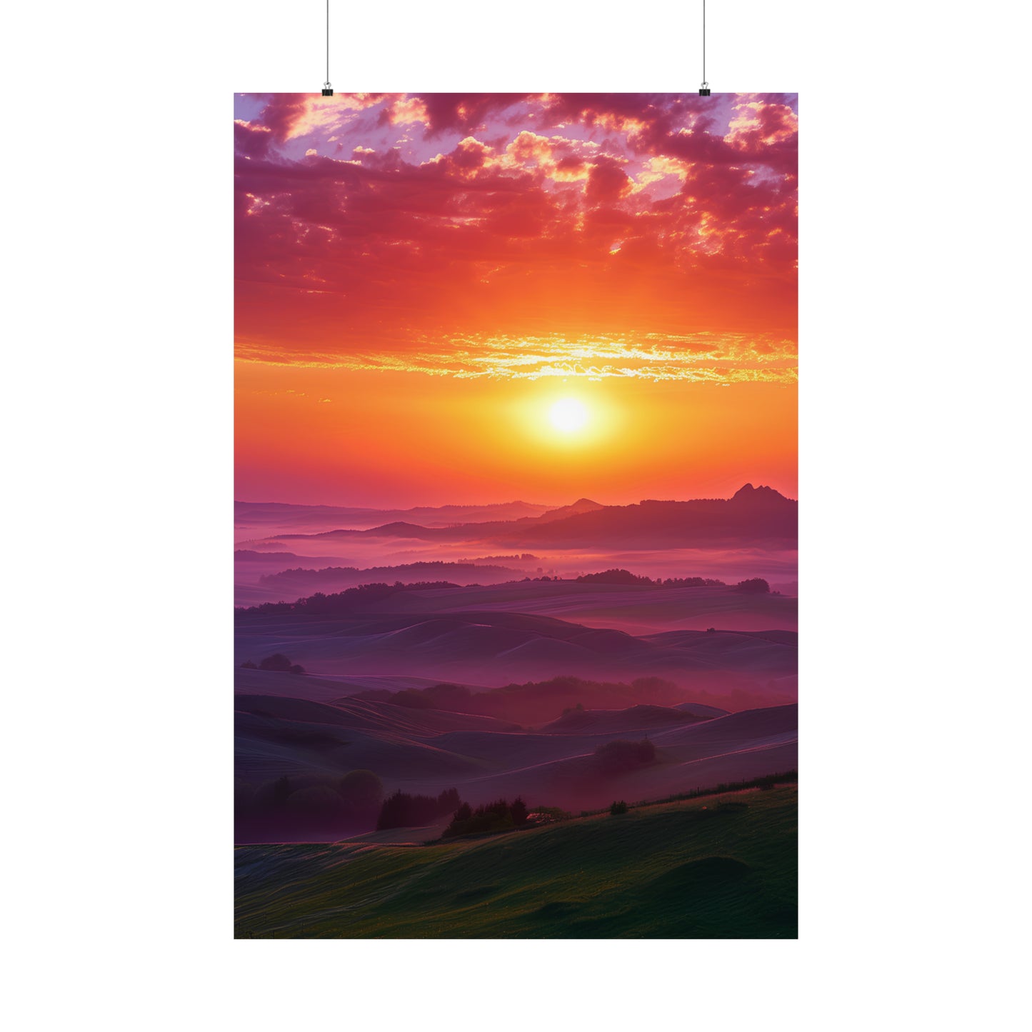 Scenic Sunset Poster