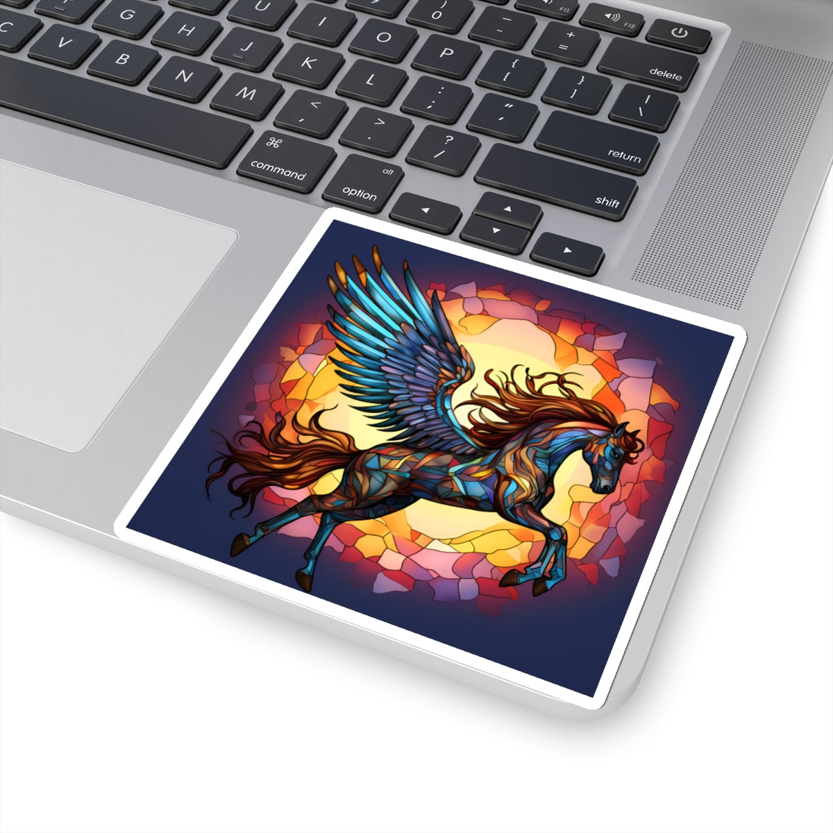 Stained Glass Pegasus Sticker