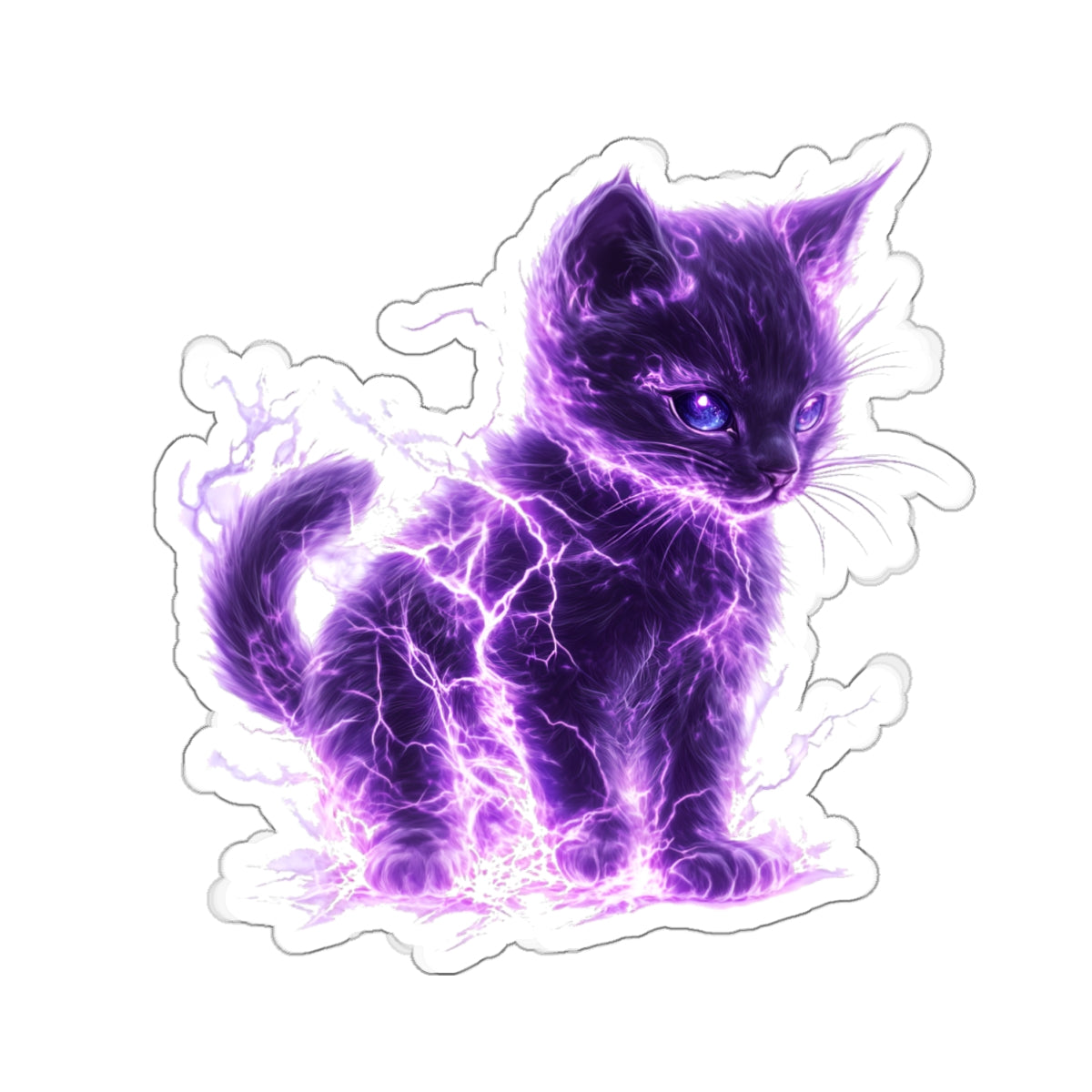 Electric Cat Sticker