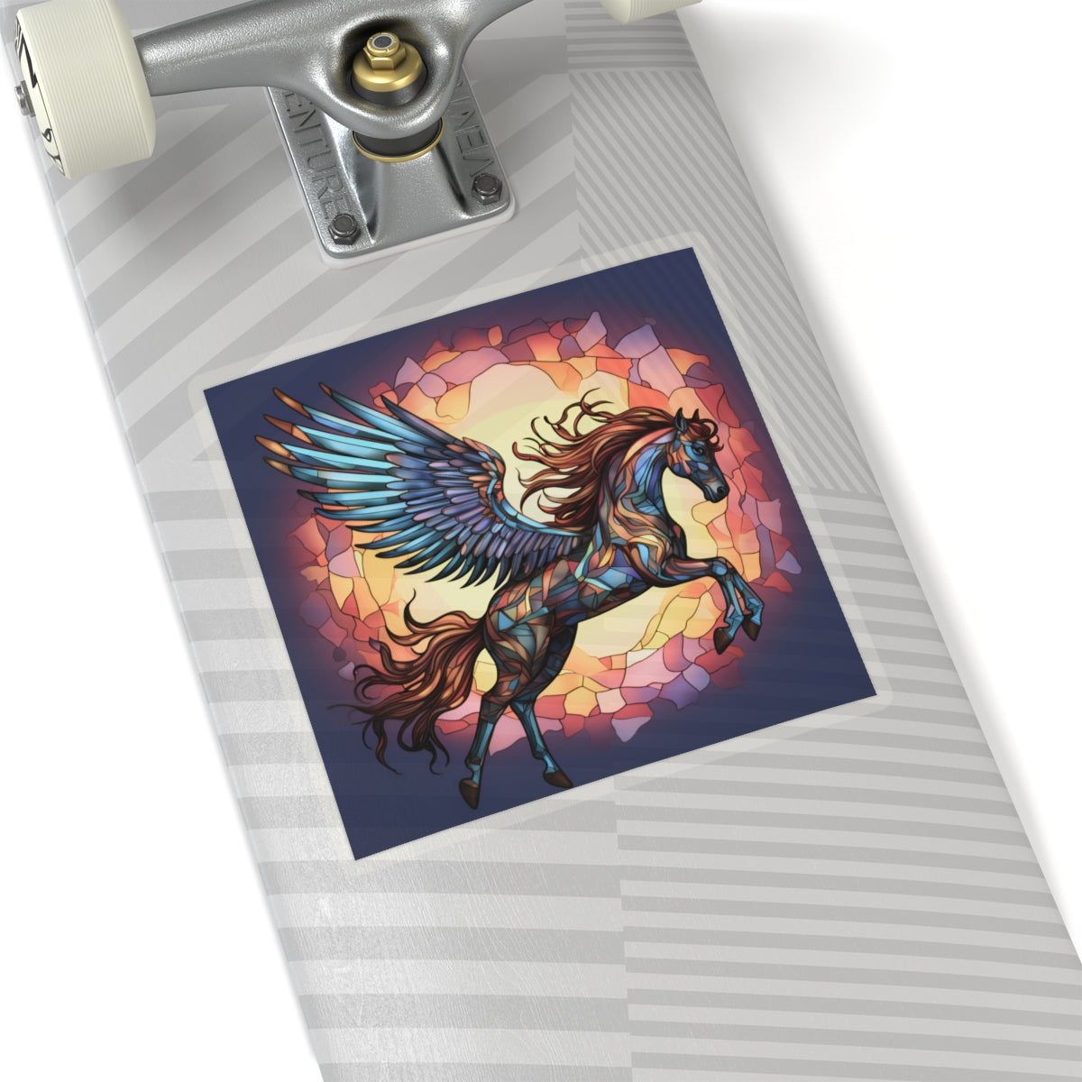 Stained Glass Pegasus Sticker