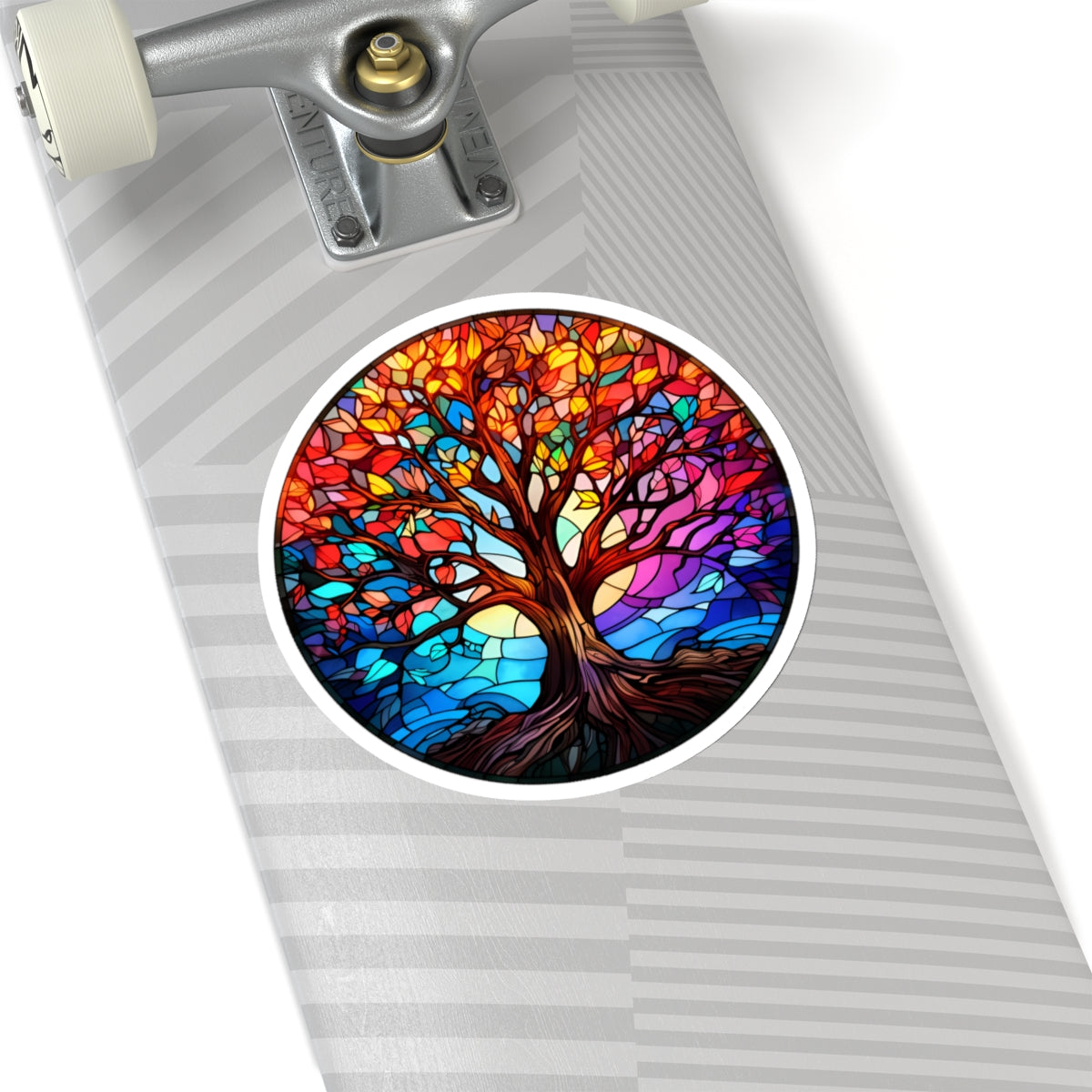 Stained Glass Tree Sticker