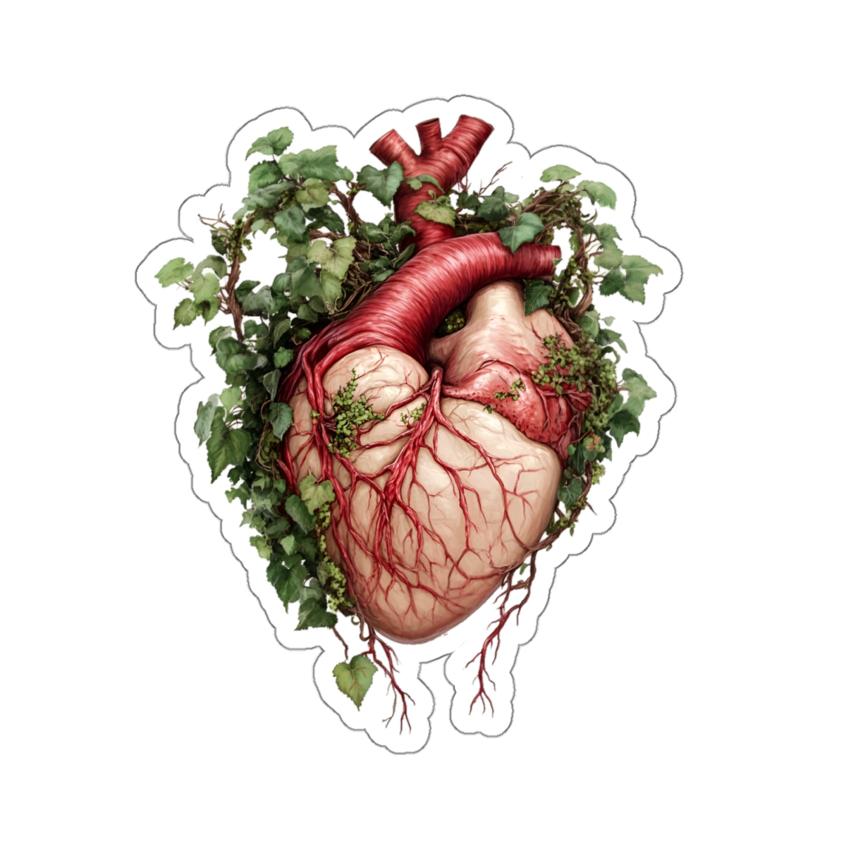 Heart Wrapped in Ivy Sticker