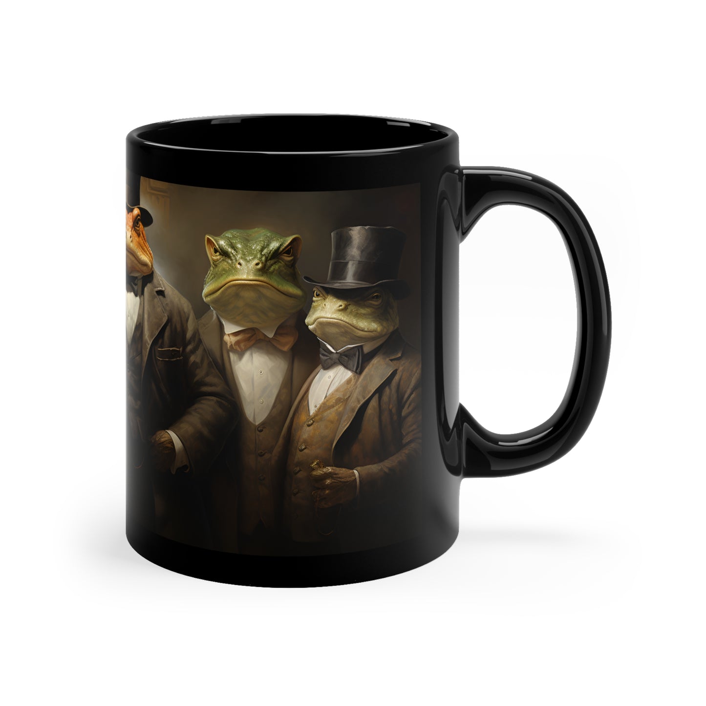 Frog Mafia Mug - 11oz Black Mug