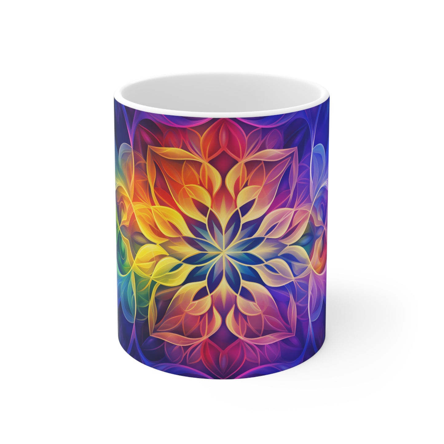 Rainbow Kaleidescope Design Mug