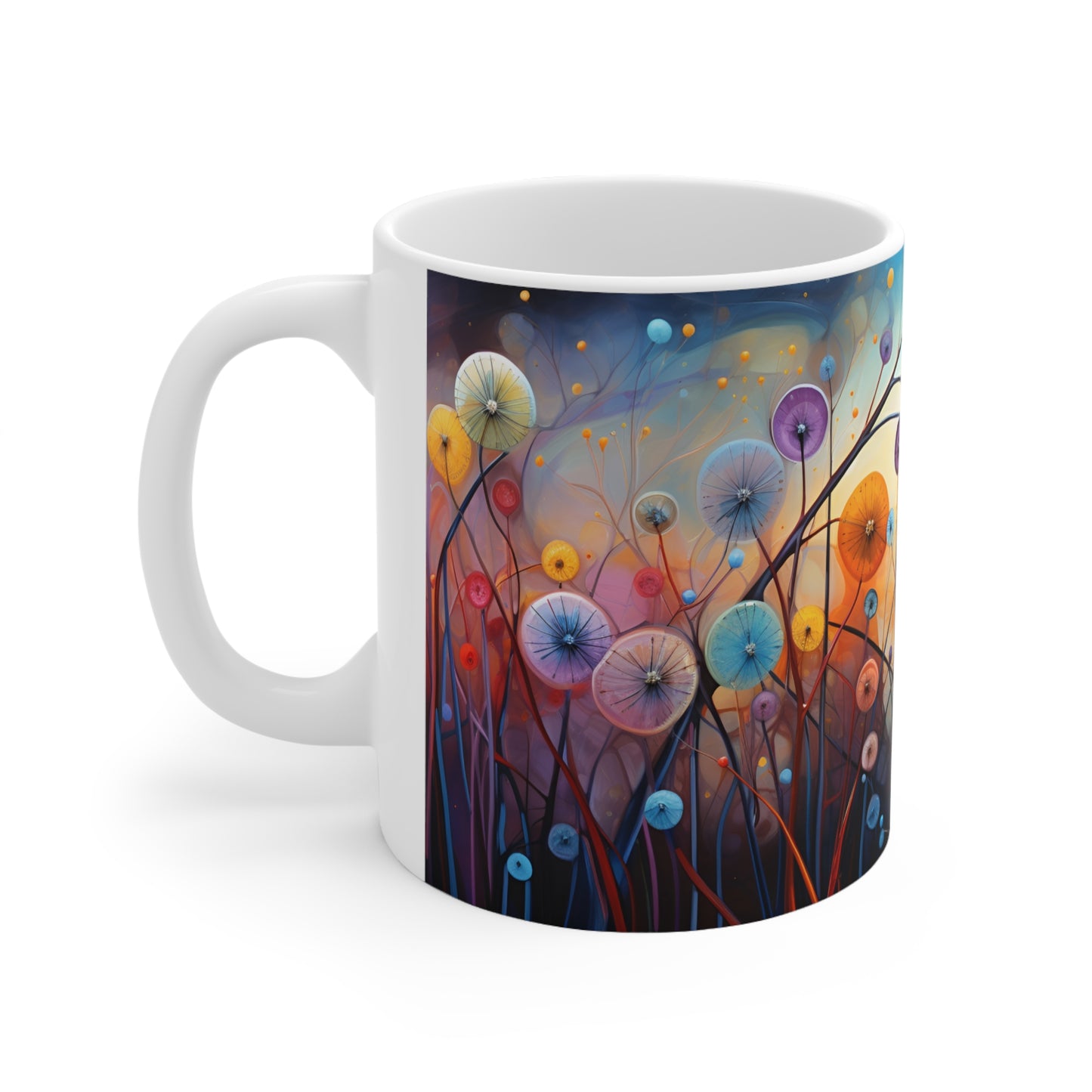 Dandelion Dreams Mug - 11pz Ceramic Mug - Sea Siren Mug