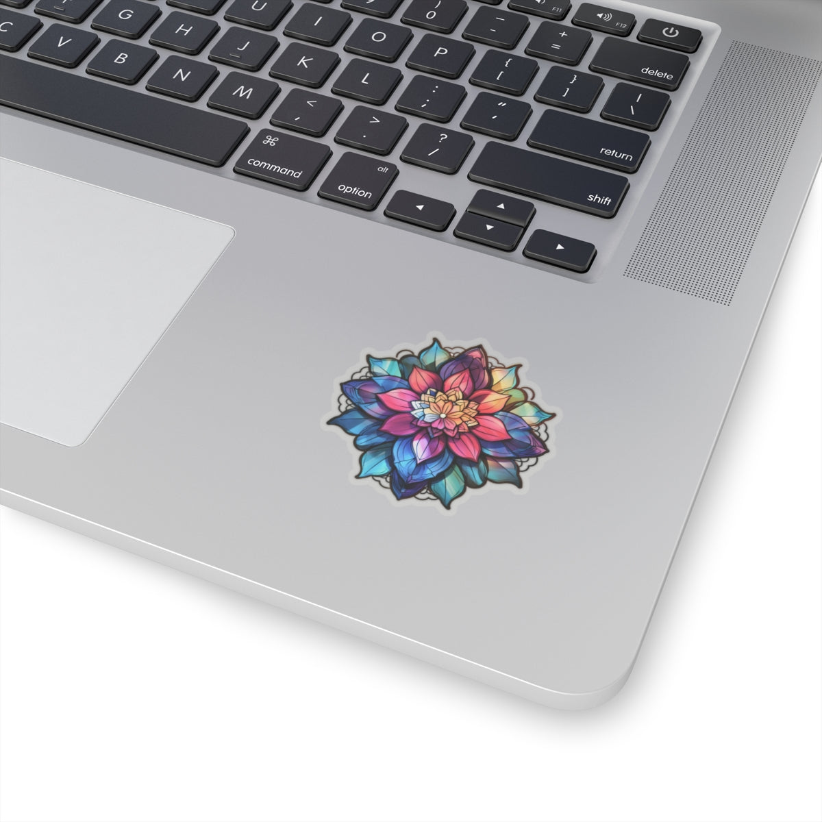 Stained Glass Flower Sticker