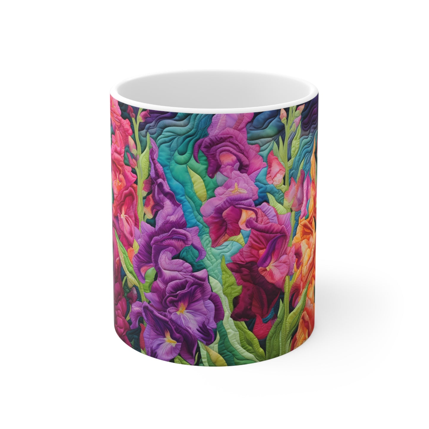 Quilted Snapdragons Mug
