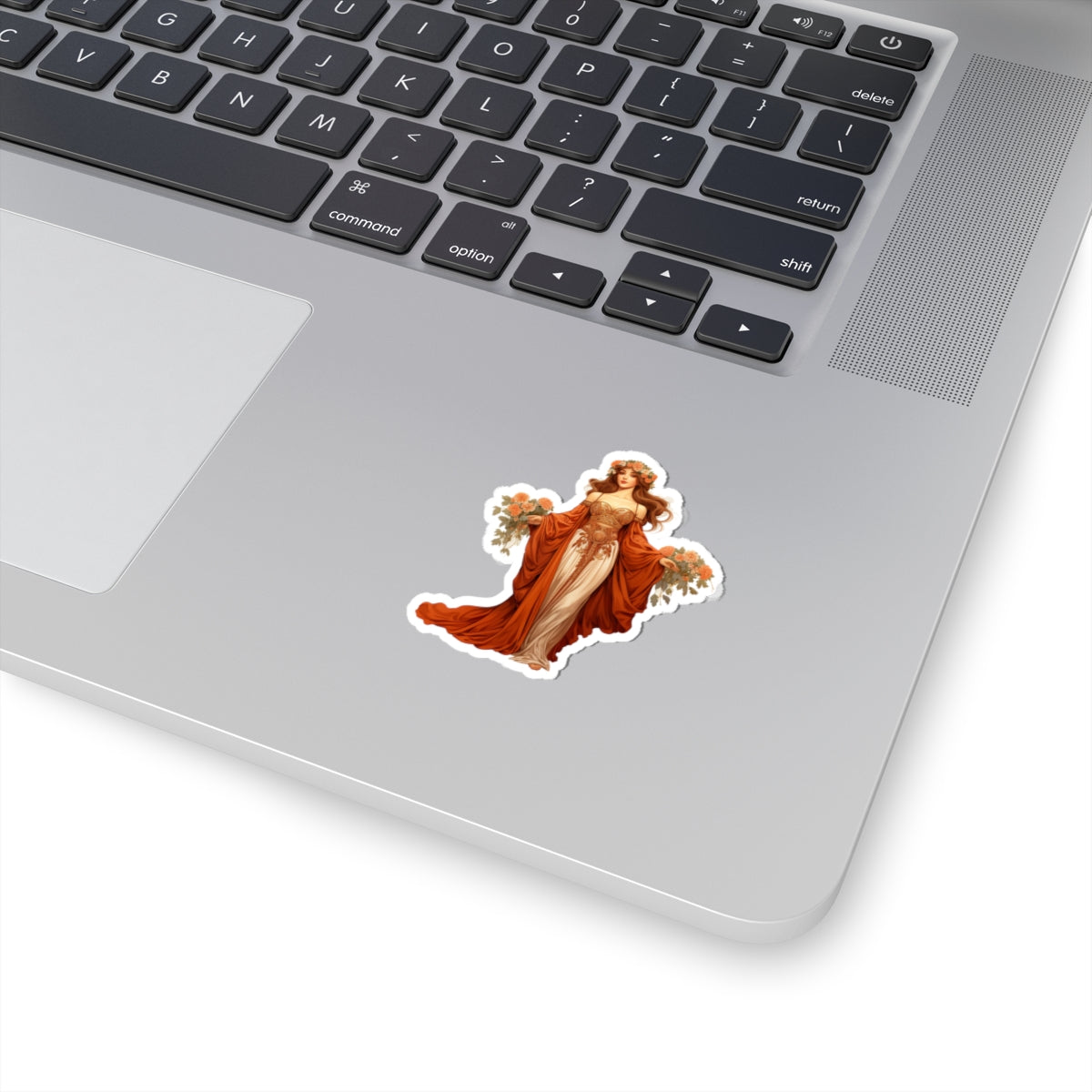 Woman In Orange Sticker