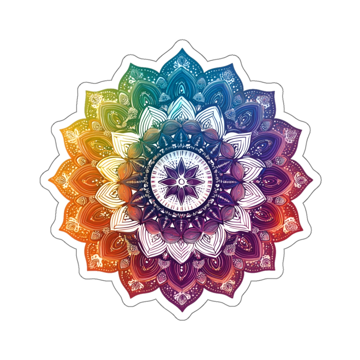 Rainbow Mandala Sticker