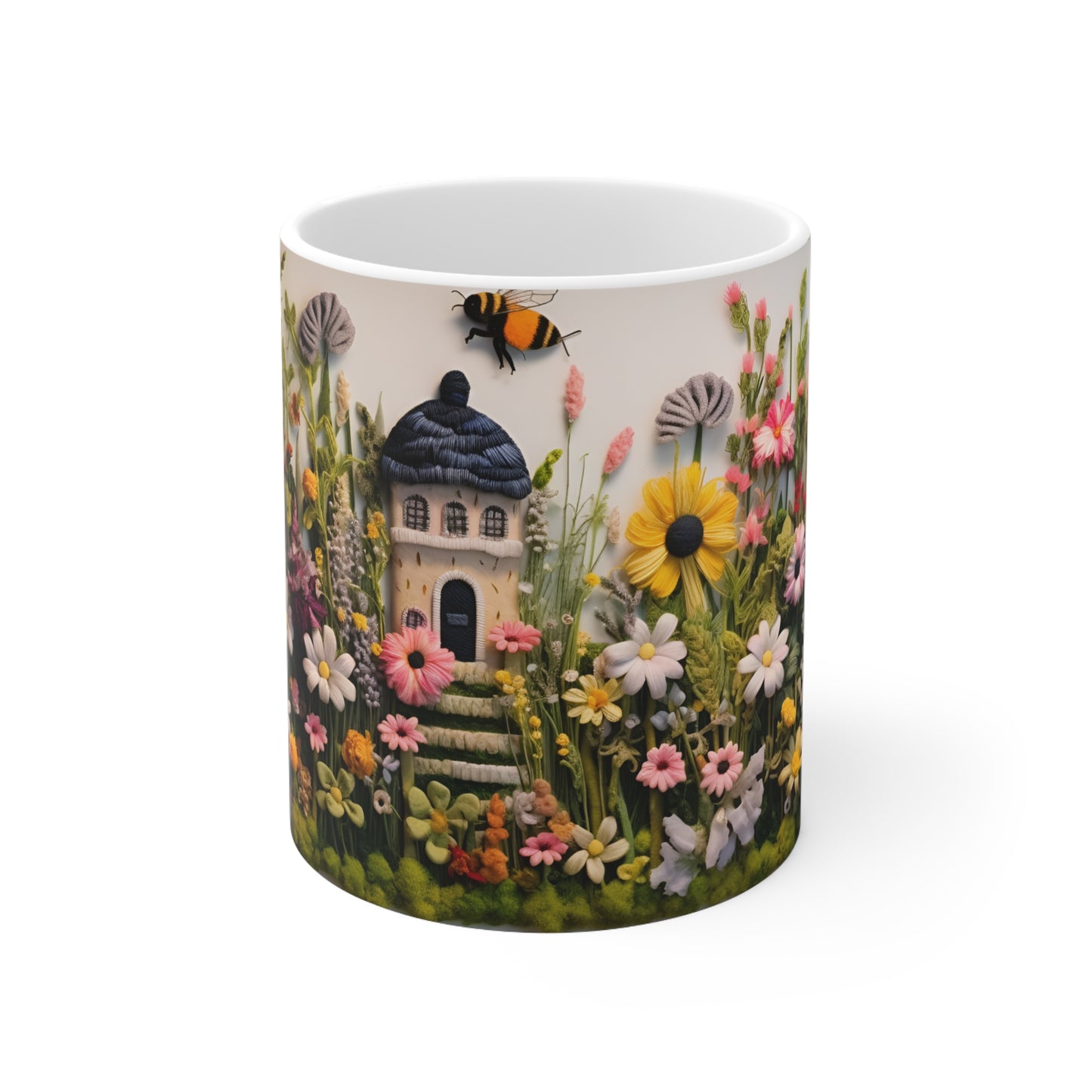 Felted Garden Mug