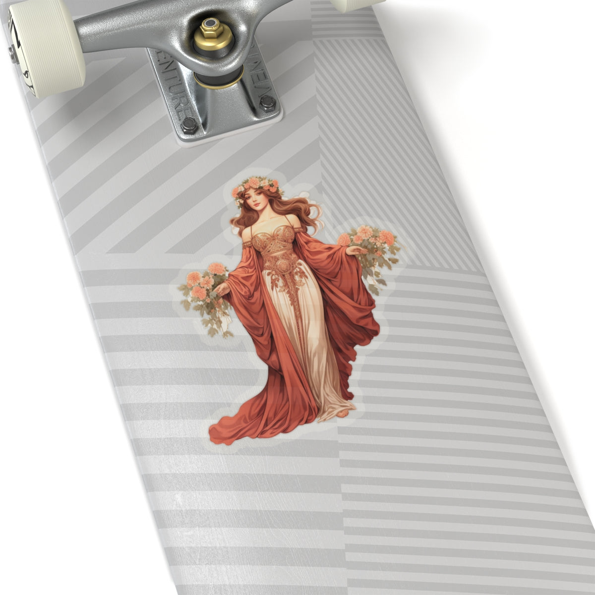 Woman In Orange Sticker
