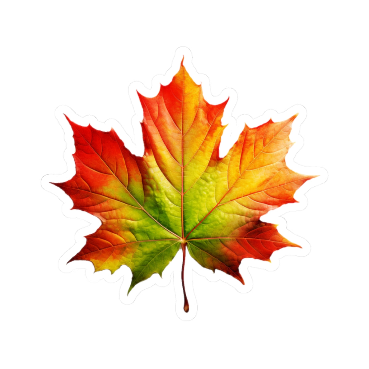 Ombre Maple Leaf Sticker