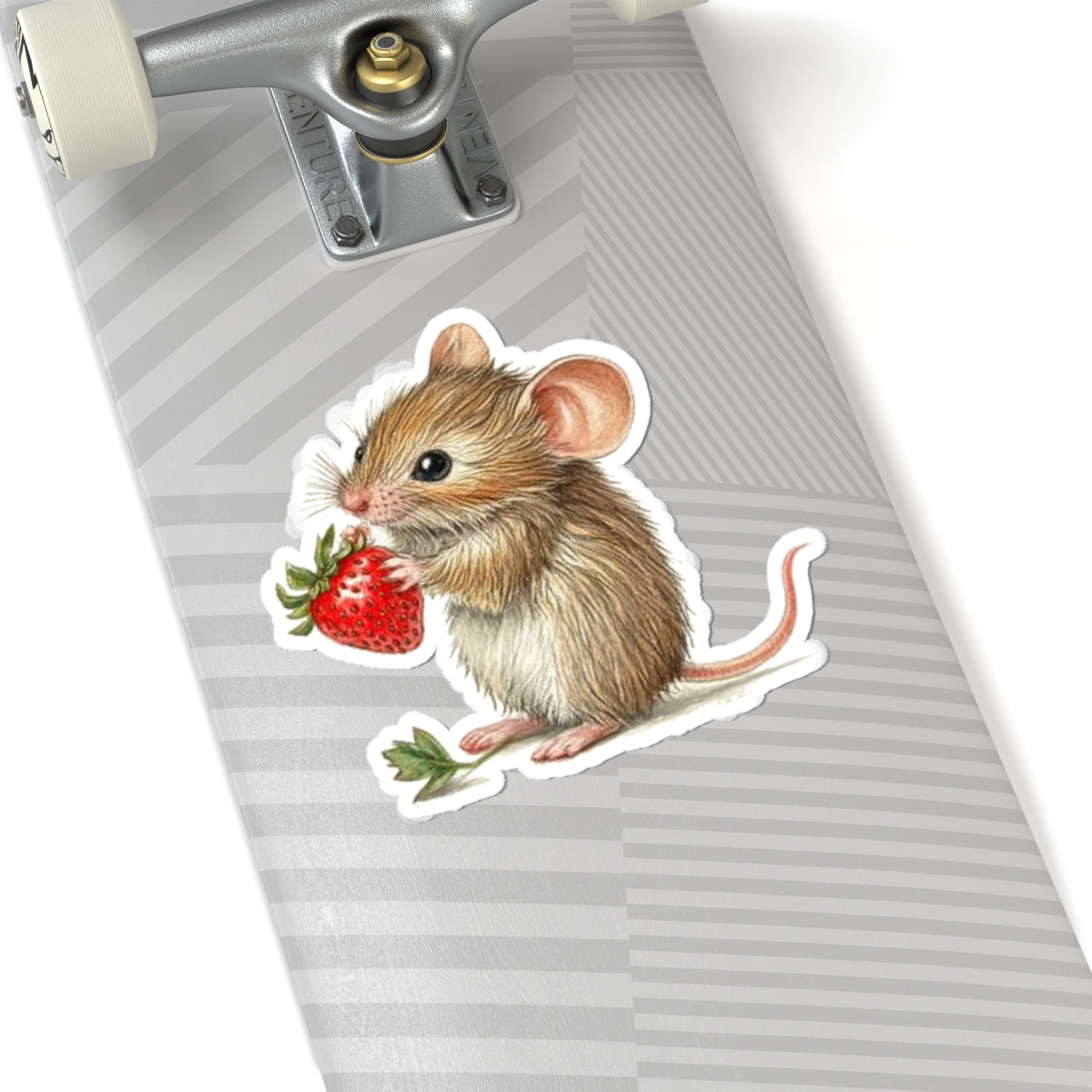 Mouse with Strawberry Sticker