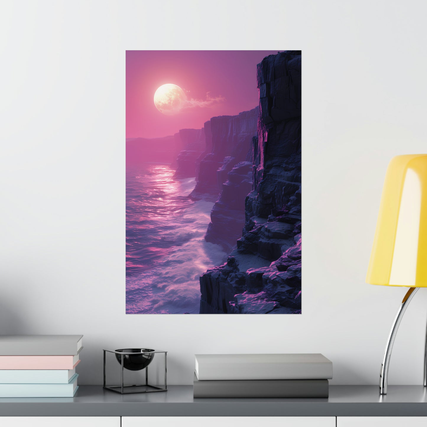 Purple Cliffs Poster