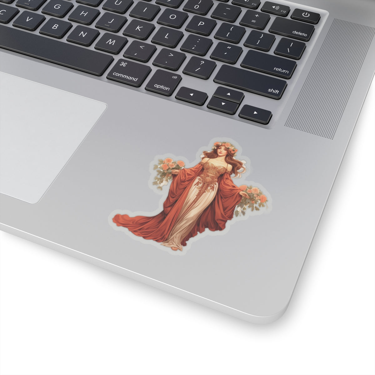 Woman In Orange Sticker