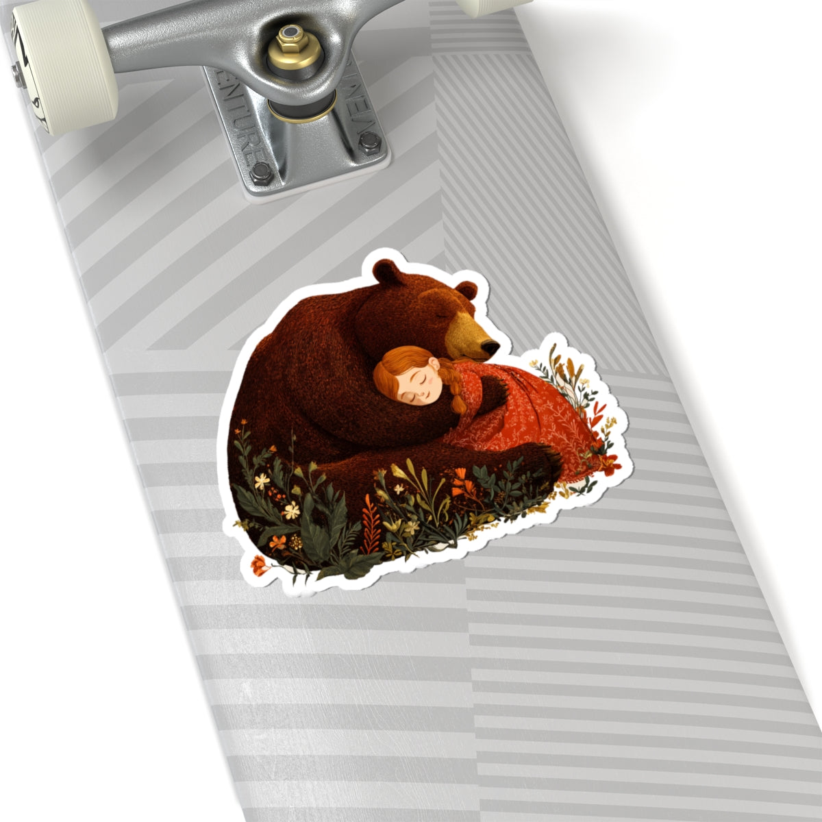 Little Girl and The Bear Sticker