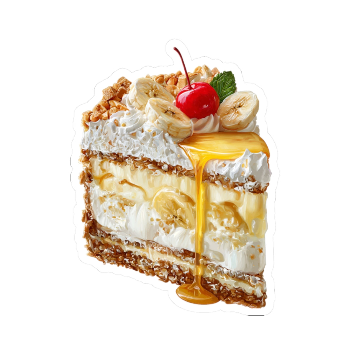 Banana Crunch Pie Sticker